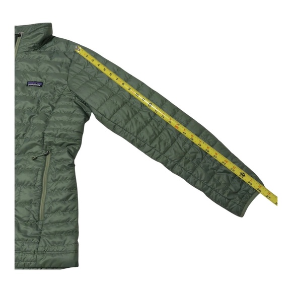 Patagonia Nano Puff Jacket Womens Large Green Primaloft Full Zip Outdoor Hiking - Picture 6 of 8